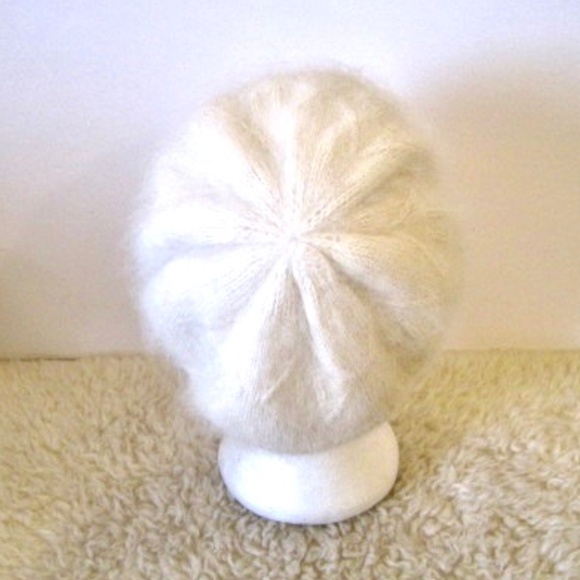 Angora Blend Knitted Beret - Picture 3 of 8